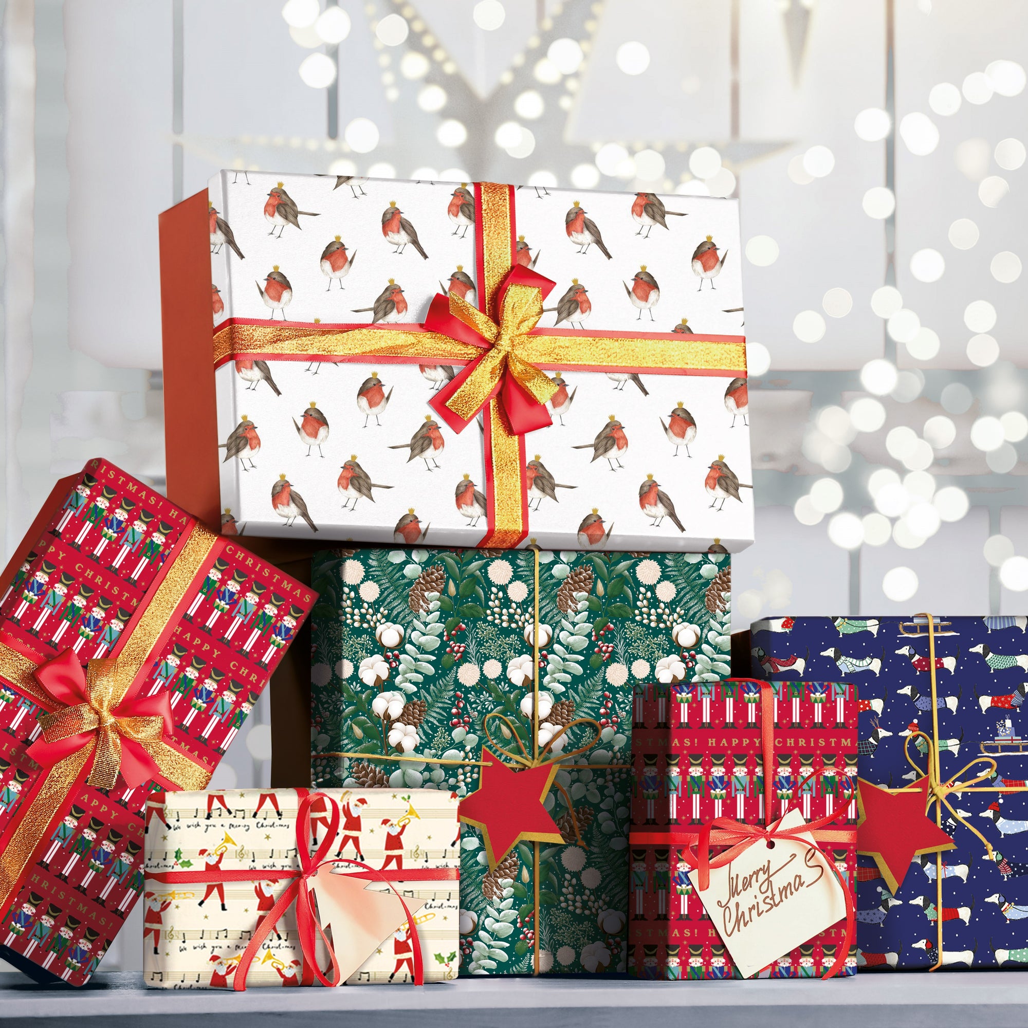 Selection of Christmas wrap from Alzheimer's Society