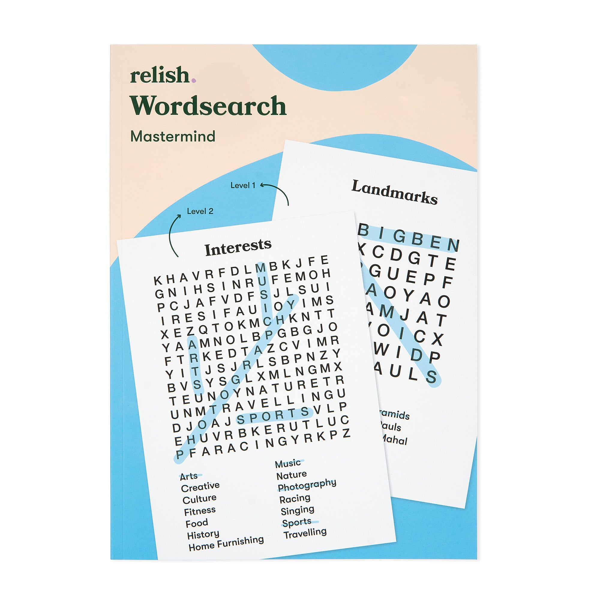 Wordsearch level 1 and 2