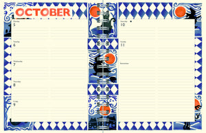 Fruit and flowers tiles deluxe diary