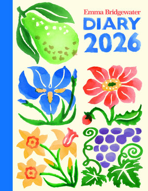 Fruit and flowers tiles deluxe diary