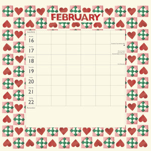 Fruit and flowers tiles wall planner