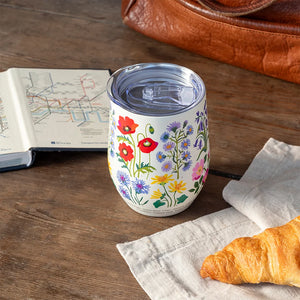 Wildflower stainless steel travel cup