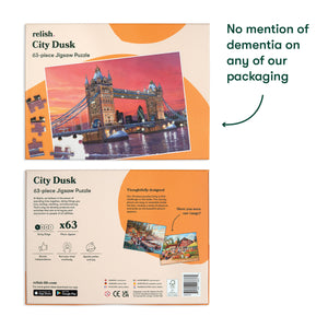 63 Piece Jigsaw Puzzle - City Dusk - VAT Free