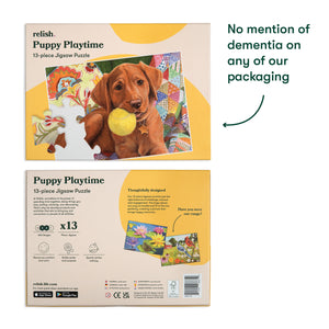 13 piece jigsaw puzzle - Puppy Playtime