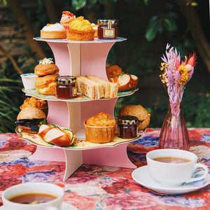 Multicoloured 3 Tier Cardboard Cake Stand