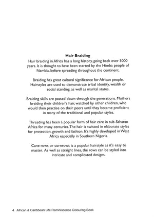 African and Caribbean colouring book - easy