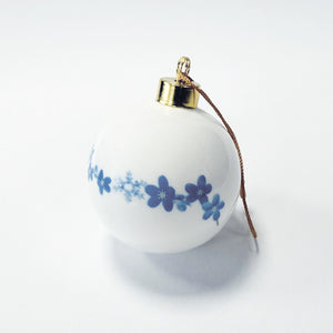 Forget-me-not and snowflake bauble