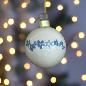 Forget-me-not and snowflake bauble