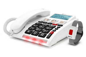 Tabletop 4G SIM card corded phone