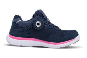 Excursion shoe, navy and pink mid top - women