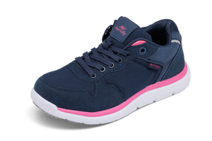 Excursion shoe, navy and pink mid top - women