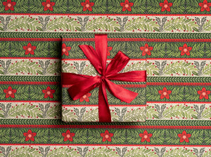 Christmas Rose gift wrap bundle