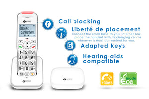 Liberty 200 cordless phone with range extender