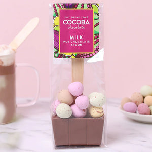 Mini Easter egg hot chocolate spoon