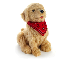 Golden pup robotic companion pet
