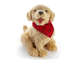 Golden pup robotic companion pet