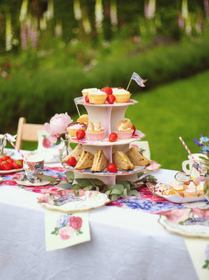 Multicoloured 3 Tier Cardboard Cake Stand