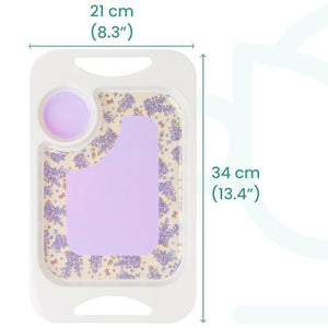 Rosa lilac mug and tray set
