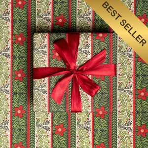 Christmas rose roll wrap