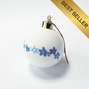 Forget-me-not and snowflake bauble