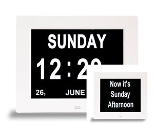 Dual-display dementia day clock