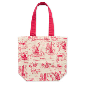 Japanese garden tote bag