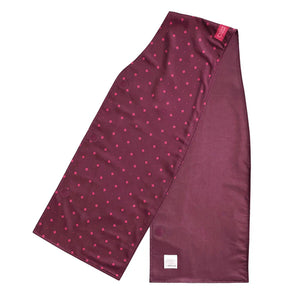 Straight scarf clothes protector - burgundy
