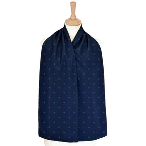 Straight scarf clothes protector - navy blue