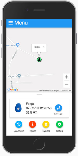 Safer walking GPS locator