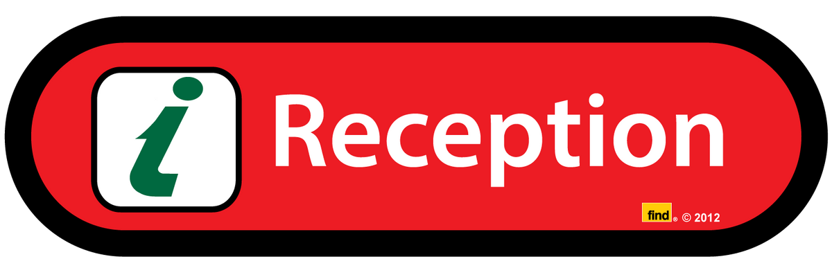 Reception Sign - VAT Free
