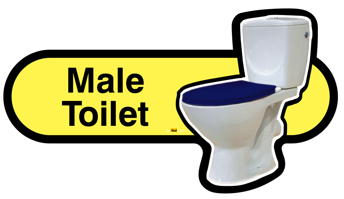 Male Toilet Sign - VAT Free
