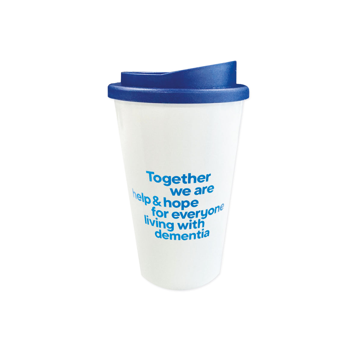 Forget-me-not flower reusable coffee cup