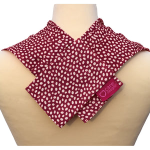 Pashmina Style Clothes Protector - Dotted Burgundy