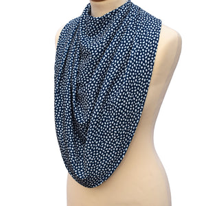 Pashmina Style Clothes Protector - Dotted Navy