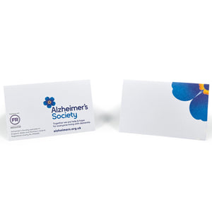 Forget-me-not flower wedding table cards x 10