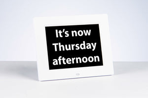 Rosebud reminder clock - white - VAT free