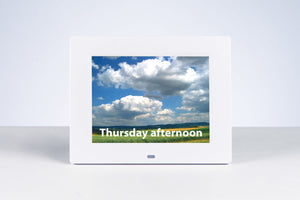 Rosebud reminder clock - white - VAT free