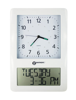 Analogue and digital clock