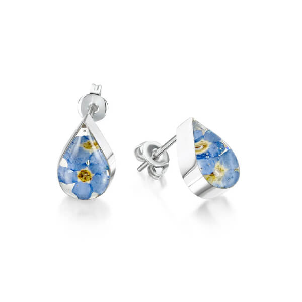 forget-me-not silver earrings