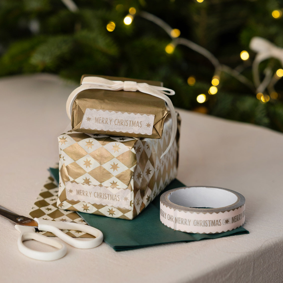 Charity Christmas gift wrap and tags