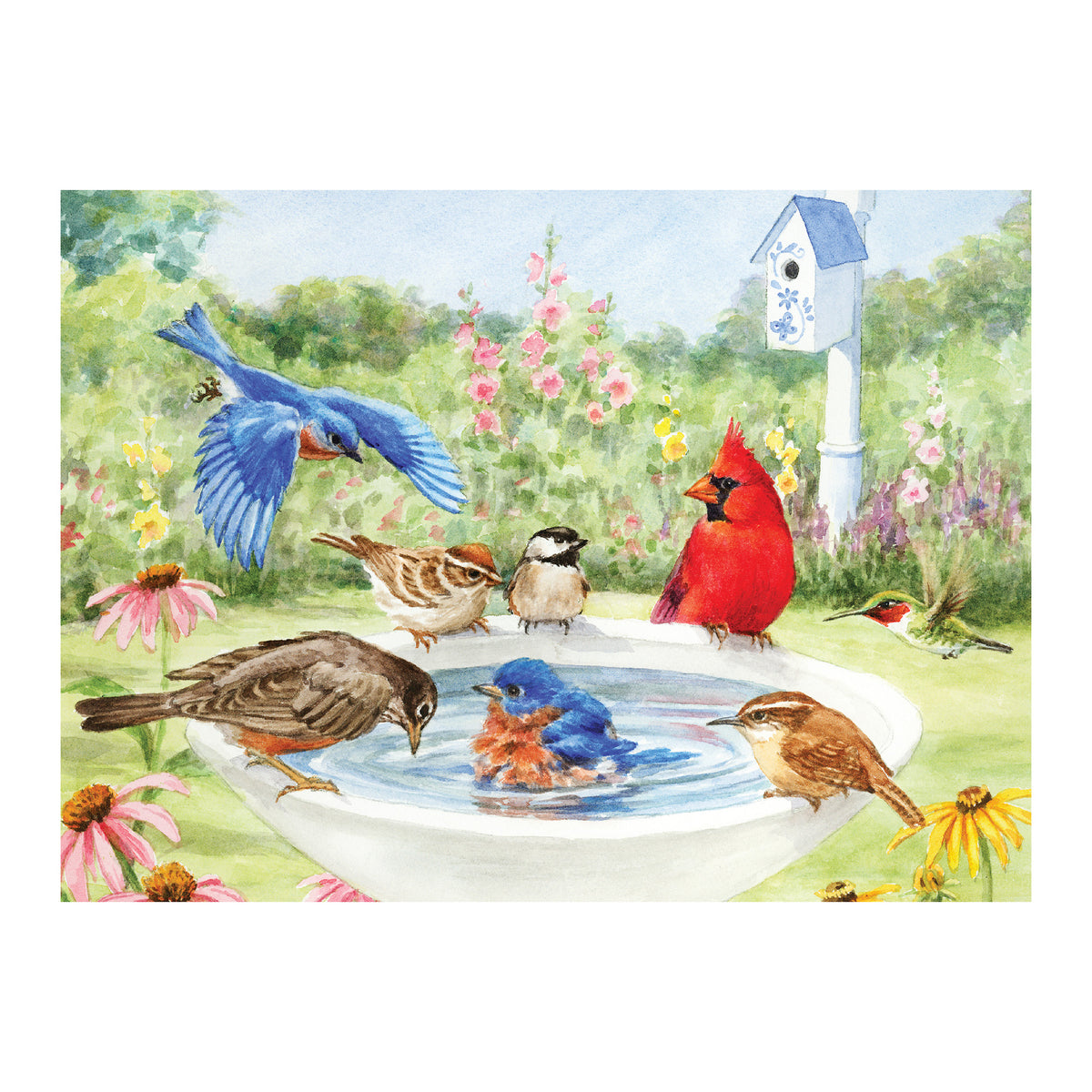 35 Piece Jigsaw Puzzle - Bathing Birds - VAT Free