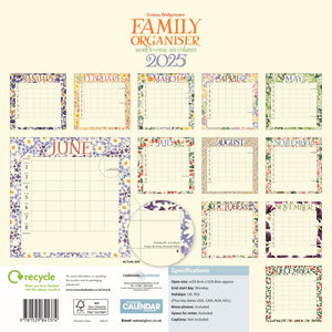 Emma Bridgewater Wildflowers wall planner 2025