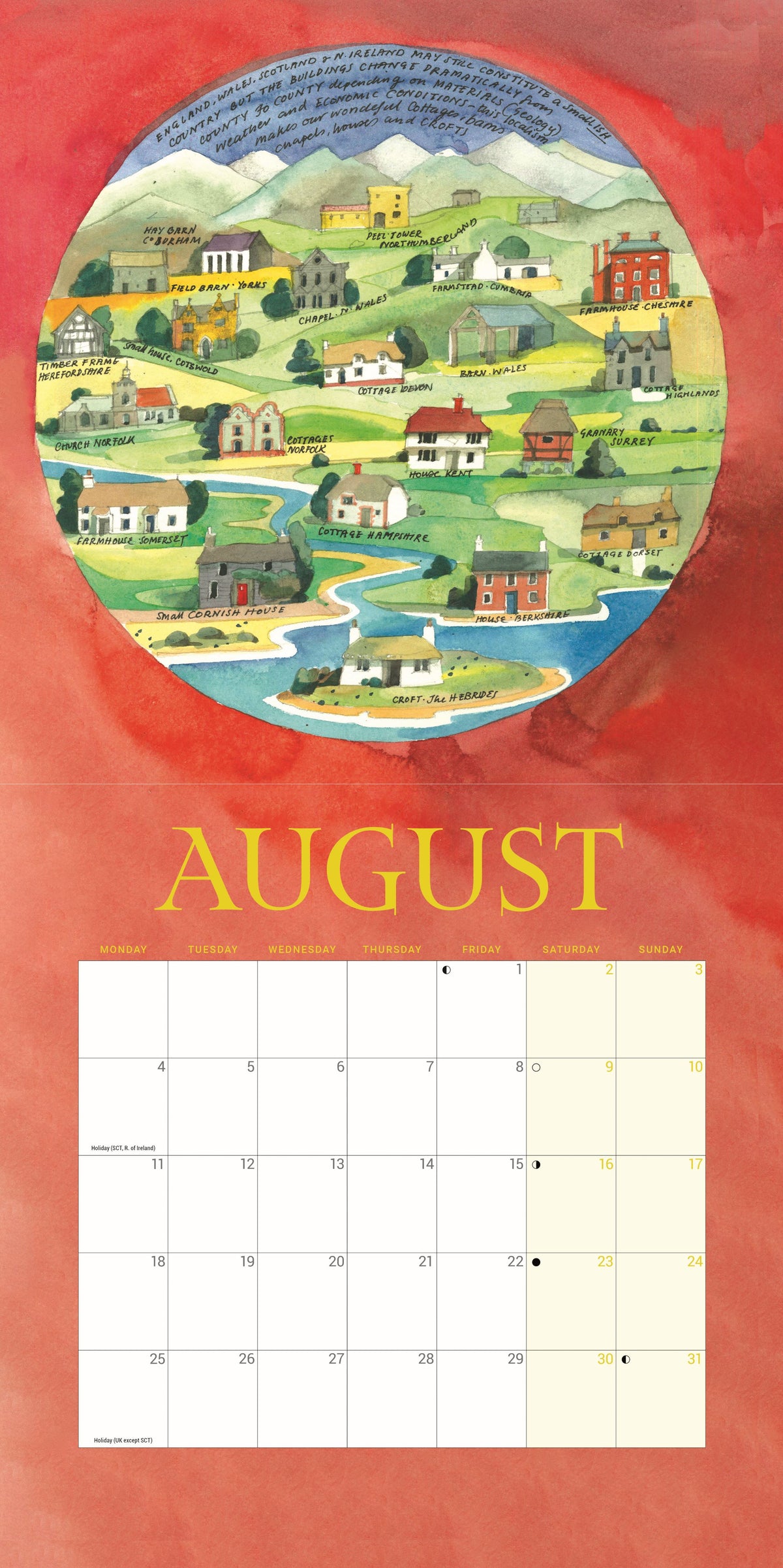 A year in the country wall calendar 2025