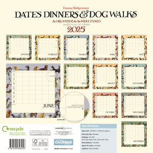 Emma Bridgewater Dates, Dinners & Dog Walks planner wall 2025