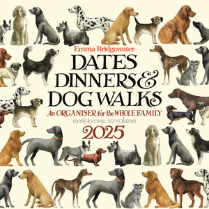 Emma Bridgewater Dates, Dinners & Dog Walks planner wall 2025