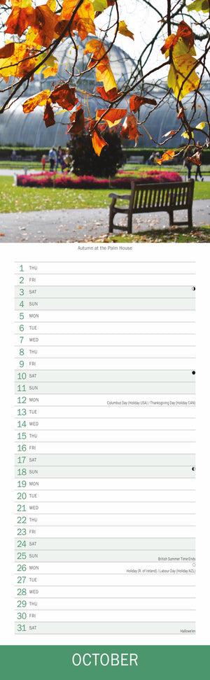Royal Botanic Gardens Kew slim calendar 2026