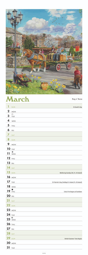 Days Gone By slim calendar, 2026