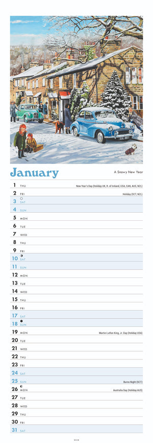 Days Gone By slim calendar, 2026