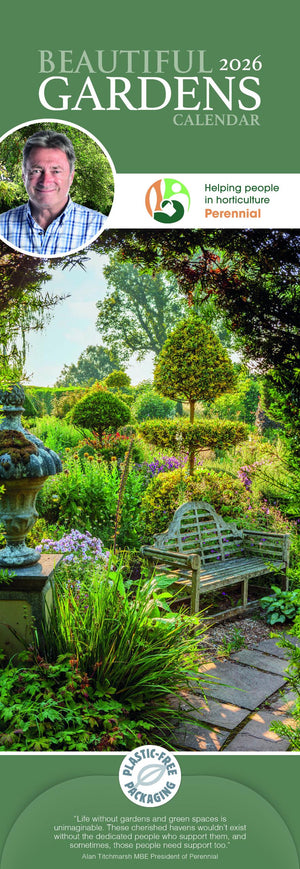 Beautiful Gardens - slim calendar 2026