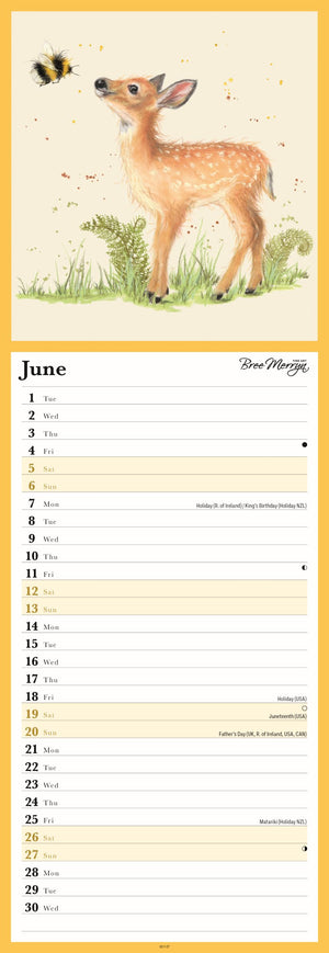 Bumble & Buddies slim wall planner 2027